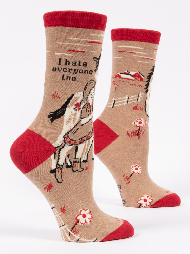 I Hate Everyone Too - Women's Crew Socks