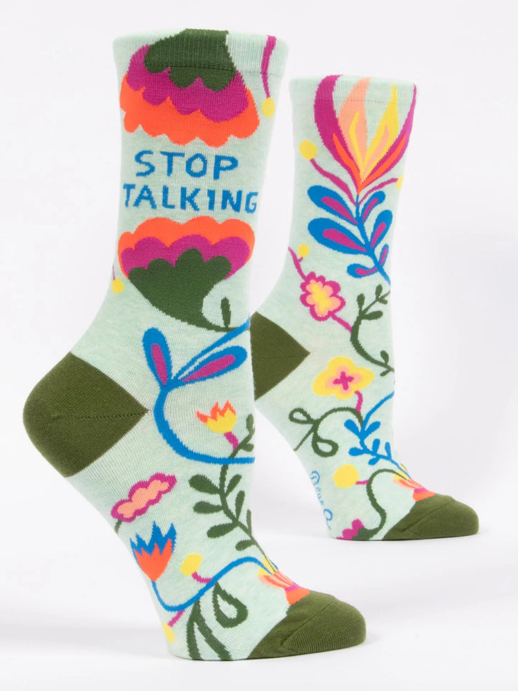 Stop Talking - Women's Crew Socks