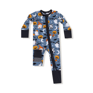 Costumed Ghost 2 Way Zipper Footie - Select Size