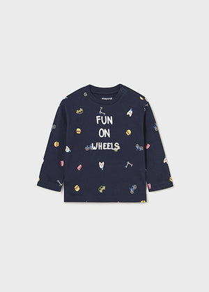 Fun on Wheels Blue LS T-Shirt - Select Size