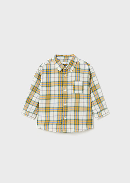Mint Check Long Sleeve Shirt - Select Size