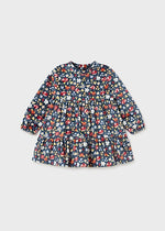 Ink Girl's Printed Velvet Dress - Select Size