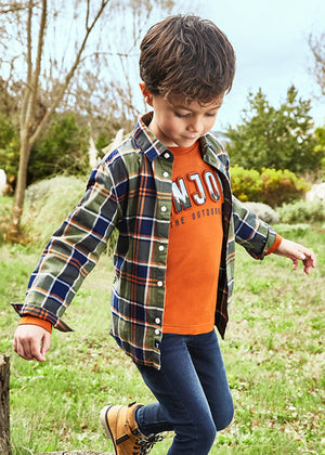 Oregano Plaid Long Sleeve Shirt - Select Size