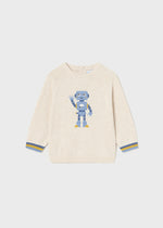 Cream Robot Sweater - Select Size