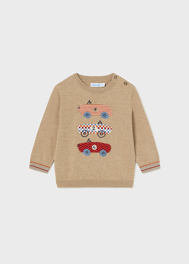 Sand Racecar Sweater - Select Size