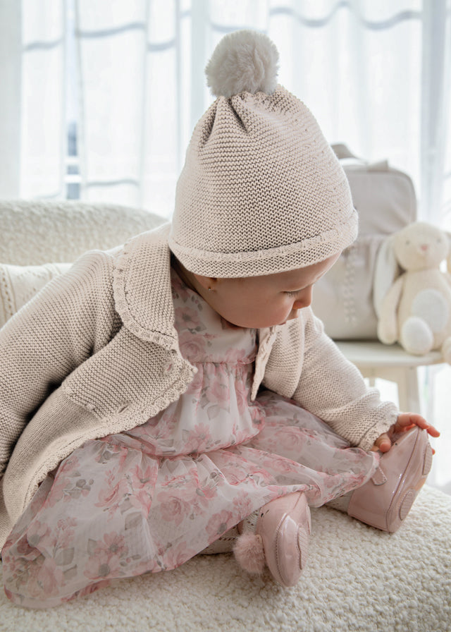 Honey Walnut Girls Coat & Hat Set - Select Size