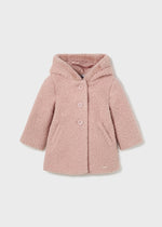 Pink Blush Shearling Girl's Coat - Select Size