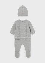 Grey 3-Piece Tricot Set - Select Size