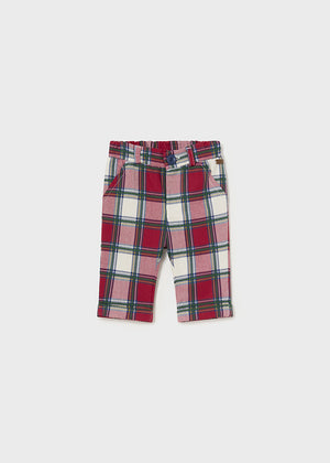 Red Plaid Boys Pants - Select Size