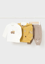 Newborn Boys 3-Piece Tracksuit Set - Select Size