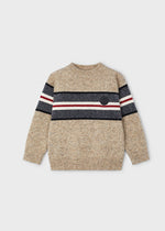 Heather Almond Boys Jacquard Sweater - Select Size
