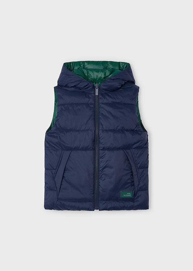 Navy Blue Reversible Boys Vest - Select Size