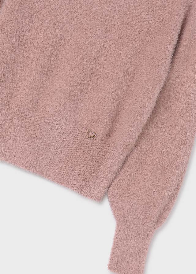 Nude Fuzzy Girls Sweater - Select Size