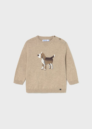 Beige Dog Jumper - Select Size