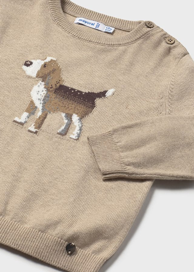 Beige Dog Jumper - Select Size