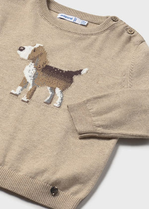Beige Dog Jumper - Select Size