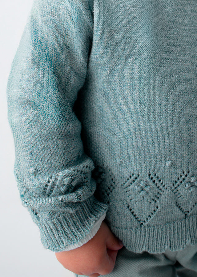 Blue Girls Knit Sweater - Select Size
