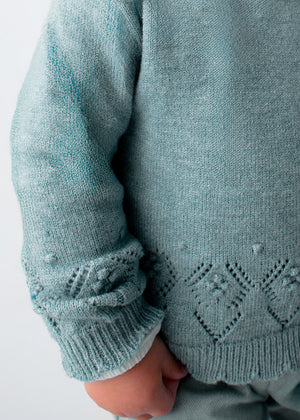 Blue Girls Knit Sweater - Select Size