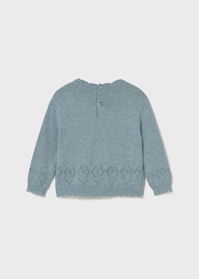 Blue Girls Knit Sweater - Select Size