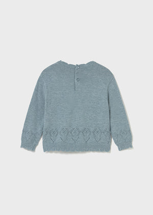 Blue Girls Knit Sweater - Select Size