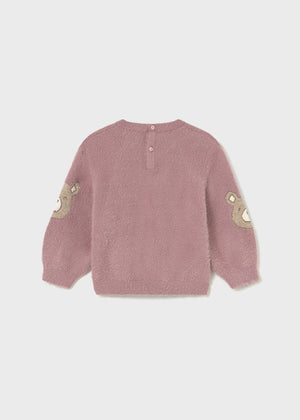 Orchid Girls Bear Sweater - Select Size