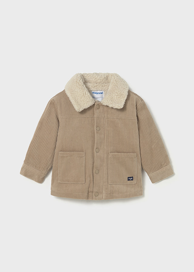Tan Corduroy Boys Coat - Select Size