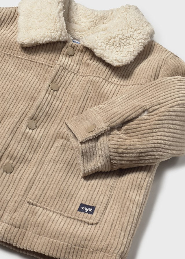 Tan Corduroy Boys Coat - Select Size