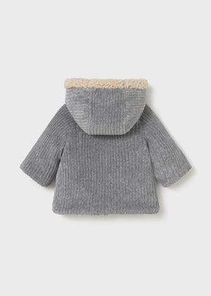 Grey Reversible Shearling Boys Coat - Select Size