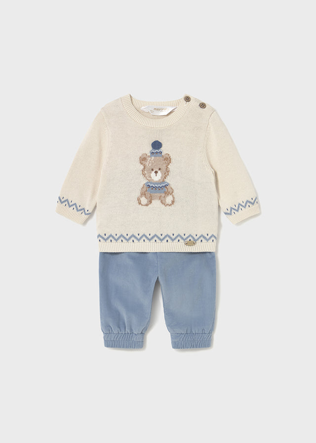 Winter Blue Bear 2-Piece Set - Select Size