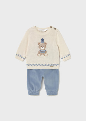 Winter Blue Bear 2-Piece Set - Select Size