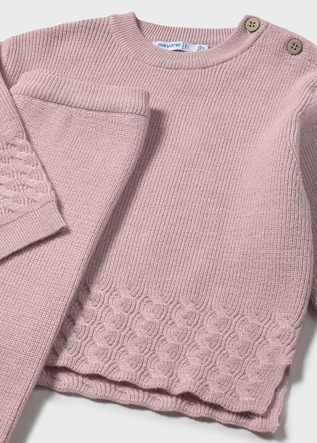Crystal Pink Knit Sweater & Pant Set - Select Size
