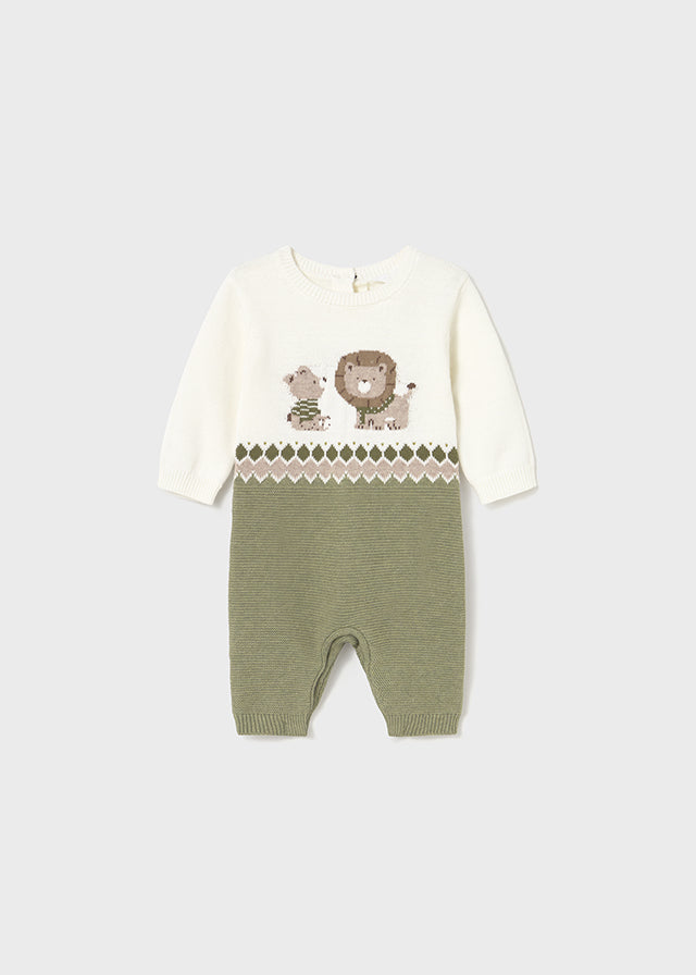 Green Animal Friends Romper - Select Size