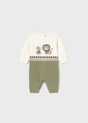 Green Animal Friends Romper - Select Size
