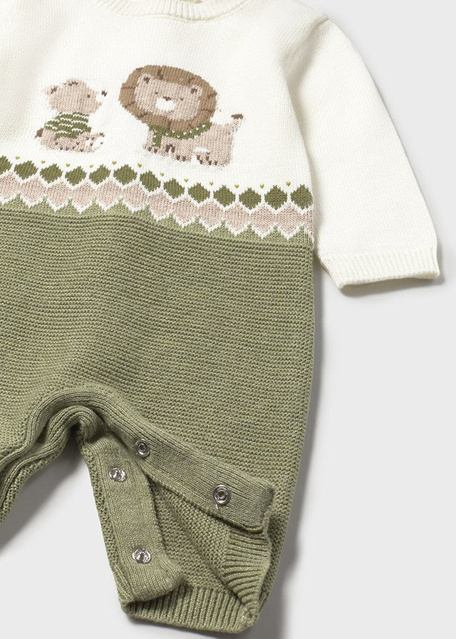 Green Animal Friends Romper - Select Size