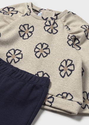 Navy Floral 2-Piece Set - Select Size