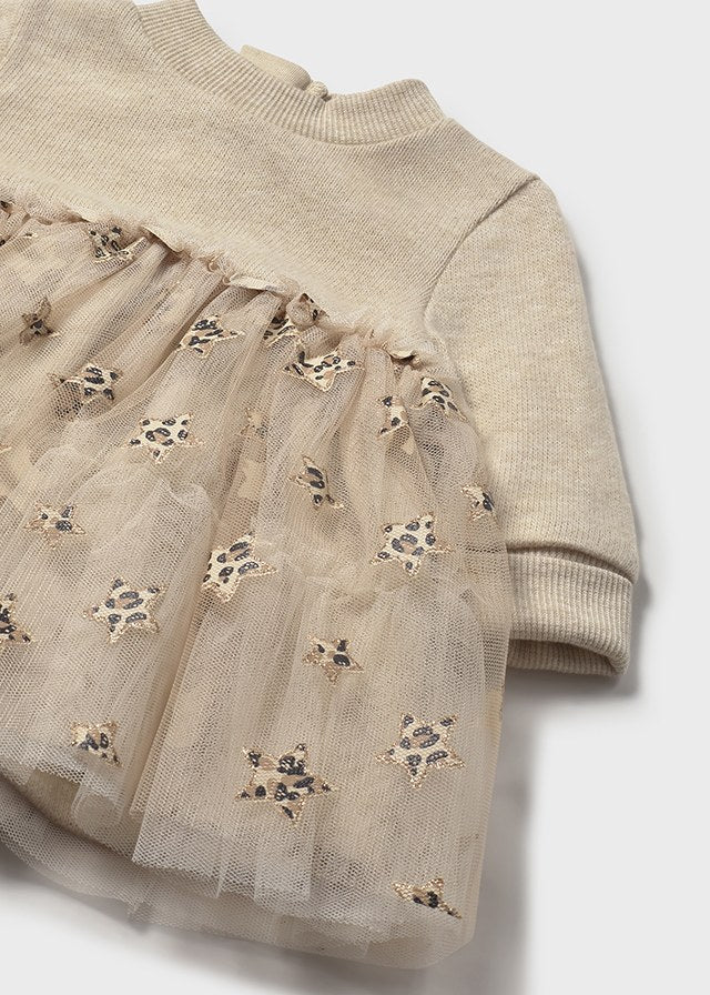 Oat Tulle Dress - Select Size