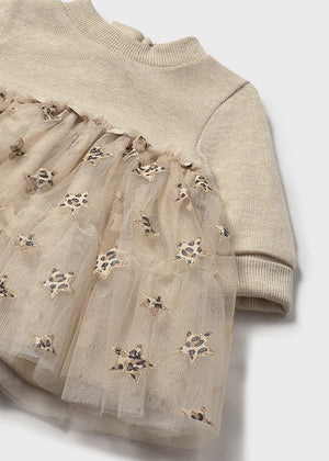 Oat Tulle Dress - Select Size