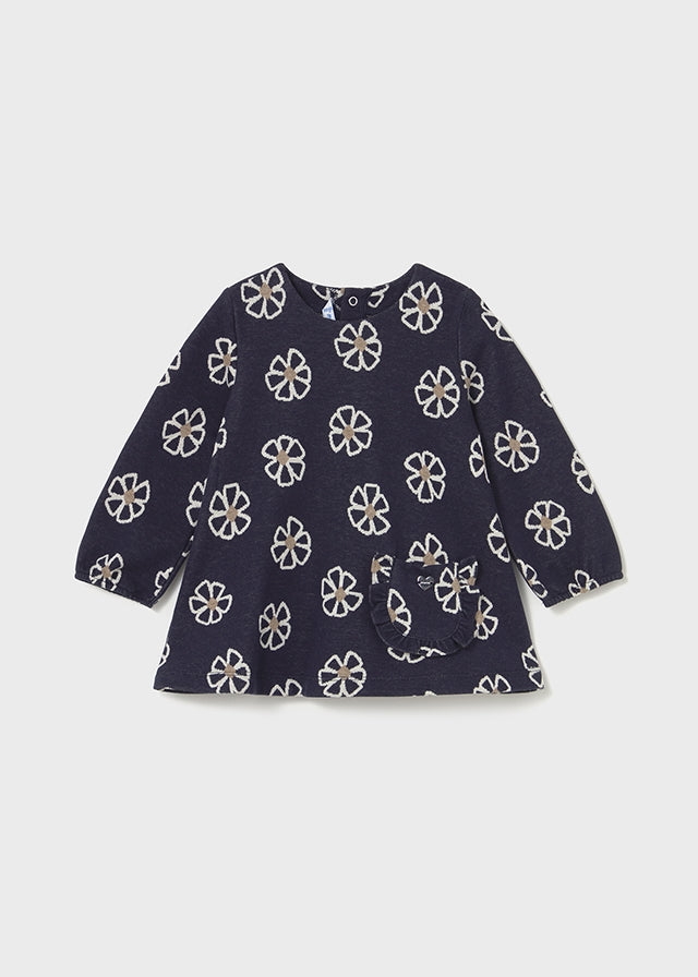 Navy Floral Dress - Select Size