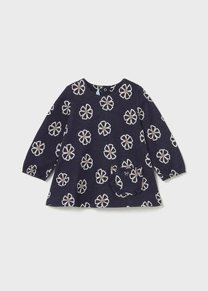 Navy Floral Dress - Select Size