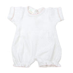 Paty White Bubble w/Pink Trim (163) - Select Size
