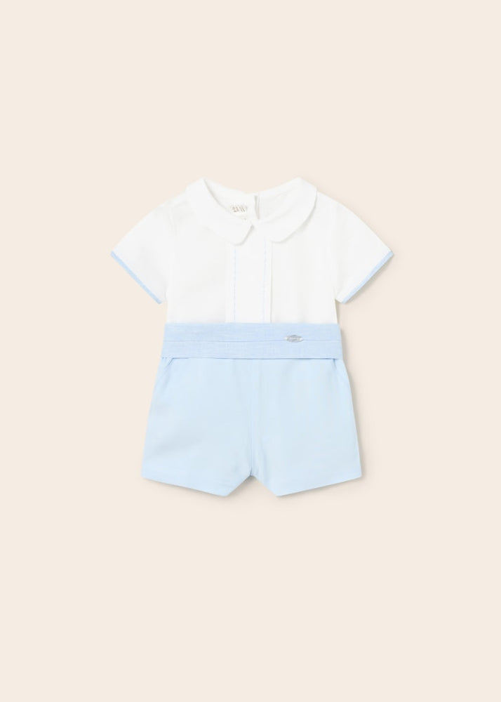 Sky Blue Infant Boys Shirt & Short Set  - Select Size
