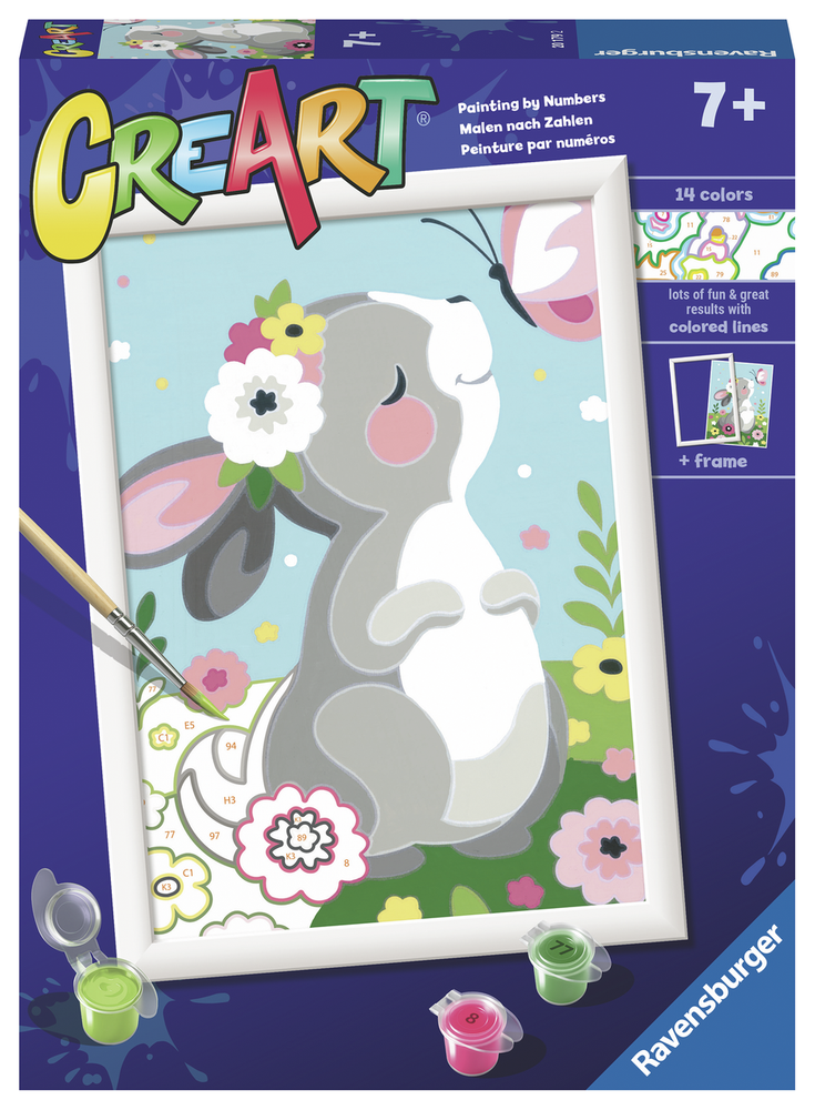 Beautiful Bunny CreArt Jr Paint By Numbers Kit