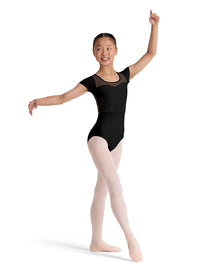Embroidered Short Sleeve Leotard - Select Size