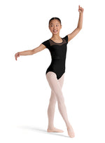 Embroidered Short Sleeve Leotard - Select Size