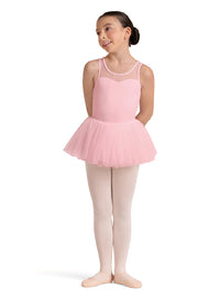 Embroidered Tank Tutu Leotard in Candy Pink - Select Size