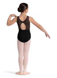 Embroidered Keyhole Tank Leotard - Select Size - Select Color