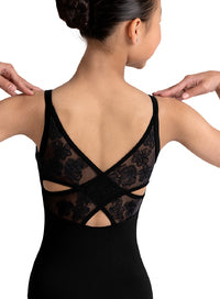 Back Embroidered Camisole Leotard - Select Size