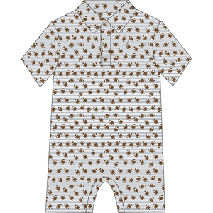 Banks Football Romper - Select Size