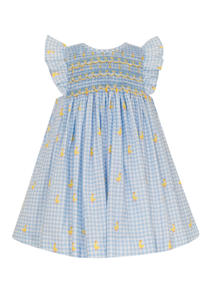 Ducks Float Dress w/Ruffle Sleeves - Select Size