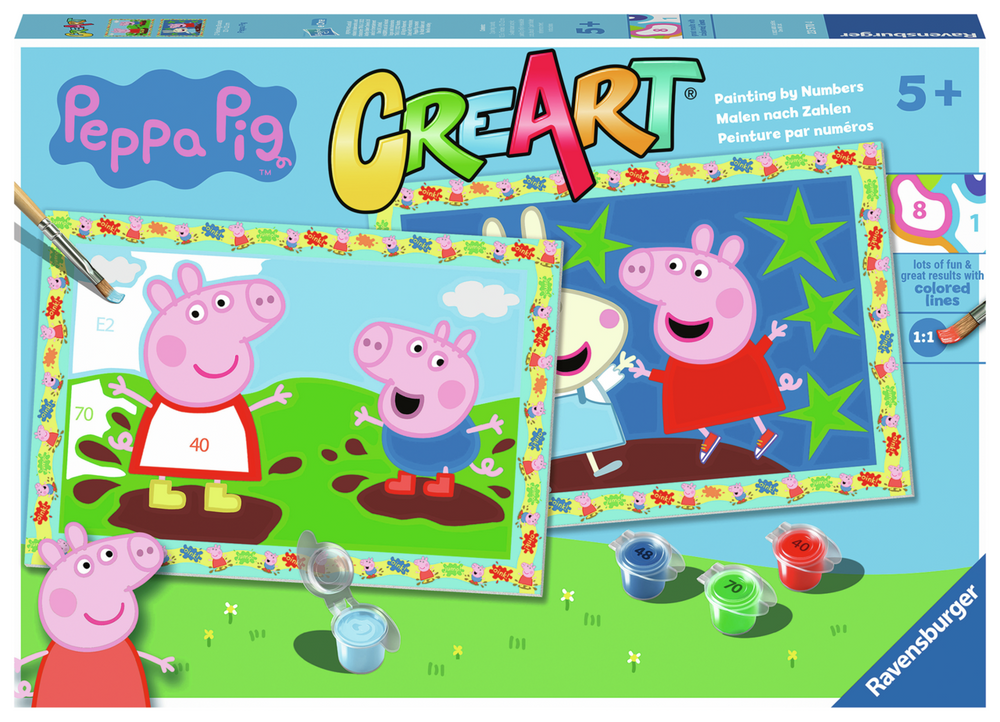 Peppa Pig CreArt Jr Paint By Numbers Kit